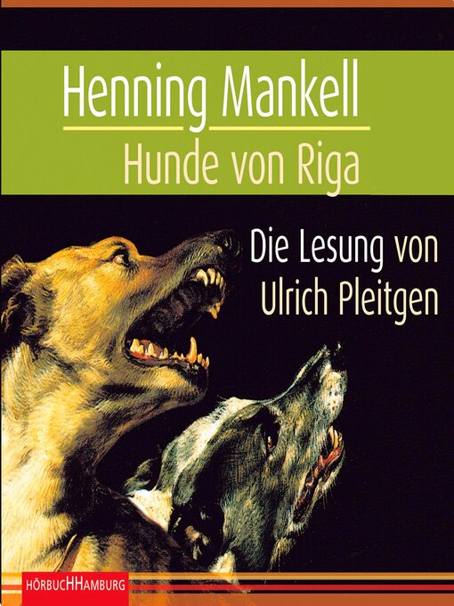 Cover image for Hunde von Riga (Ein Kurt-Wallander-Krimi 3)